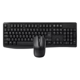 Rapoo X1800 Pro Wireless Keyboard & Mouse Combo, Wireless via USB-A Dongle, 100% Keyboard Layout, Spill-resistant design 1000 DPI Optical Mouse Sensor, Up to 12 months Battery Life, Black, 1 Year Warranty | 12002
