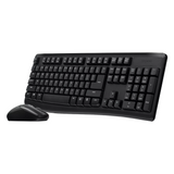 Rapoo X1800 Pro Wireless Keyboard & Mouse Combo, Wireless via USB-A Dongle, 100% Keyboard Layout, Spill-resistant design 1000 DPI Optical Mouse Sensor, Up to 12 months Battery Life, Black, 1 Year Warranty | 12002