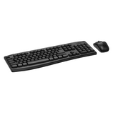 Rapoo X1800 Pro Wireless Keyboard & Mouse Combo, Wireless via USB-A Dongle, 100% Keyboard Layout, Spill-resistant design 1000 DPI Optical Mouse Sensor, Up to 12 months Battery Life, Black, 1 Year Warranty | 12002