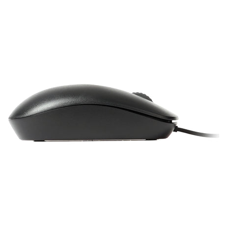 Rapoo N200 Wired Optical Mouse, 1600 DPI Optical Sensor, 3 (Left/Right-click, Middle click/scroll wheel) Buttons, Ambidextrous Design Black, 1 Year Warranty | 18548