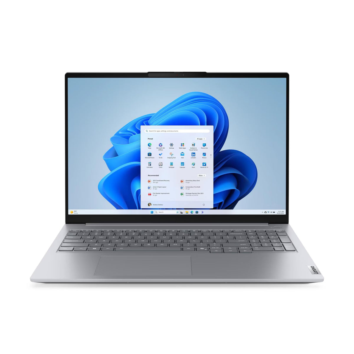 Lenovo ThinkBook 16 G8 Intel Core Ultra 7 255H Processor, 8 GB RAM, 512 GB SSD, 16" WUXGA (1920x1200) Display, DOS, English & Arabic Keyboard, Bag, 1 Year Warranty | 21SK002KGR