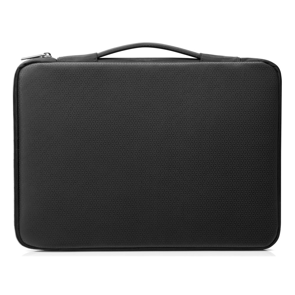 HP 15.6-Inch Carry Laptop Sleeve, Padded Compartment, Water-Resistant, Black & Silver, 1 Year Warranty | 3XD36AA-ABB