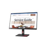 شاشة ThinkVision S24i-30 مقاس 23.8 بوصة عالية الدقة بالكامل (1920x1080)، مضادة للتوهج، HDMI، VGA، تعديل الإمالة، ضمان لمدة 3 سنوات | 63DEKAT3UK