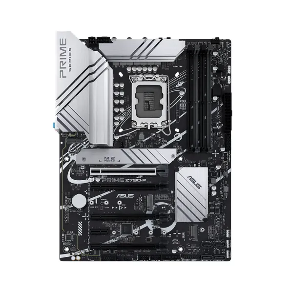 Asus PRIME Z790-P Motherboard, LGA 1700 Socket, ATX Form Factor, DDR5 Ram, PCIe 5.0 With SafeSlot Core+, USB 20 GBps, HDMI, DisplayPort, Realtek 2.5 GB Ethernet With Asus LANGuard, Aura Sync, 1 Year Warranty | 90MB1CK0-M1EAY0