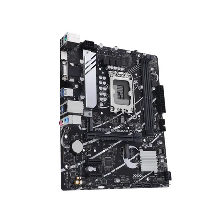 Asus PRIME B760M-K D4 Motherboard, LGA 1700 Socket, mATX Form Factor, DDR4 Ram, PCIe 4.0, USB 3.2 Gen 1, HDMI, VGA, Realtek 2.5 GB Ethernet, Asus 5X Protection III, Aura Sync R GB Lighting, 1 Year Warranty | 90MB1DS0-M1EAY0