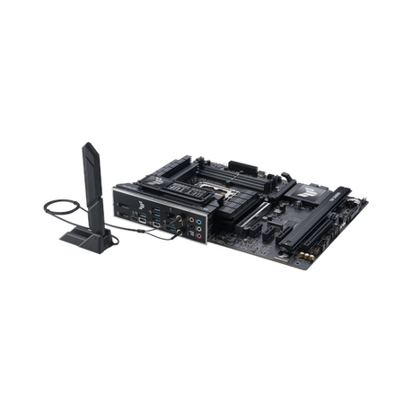 Asus TUF Gaming Z890-Plus WiFi Motherboard, LGA 1851 Socket, ATX Form Factor, DDR5 Ram, PCIe 5.0 With SafeSlot Core+, Wi-Fi 7, Bluetooth v5.4, HDMI, DisplayPort, Thunderbolt 4, Intel 2.5 GB Ethernet With TUF LANGuard, Aura Sync, 1 Year Warranty |