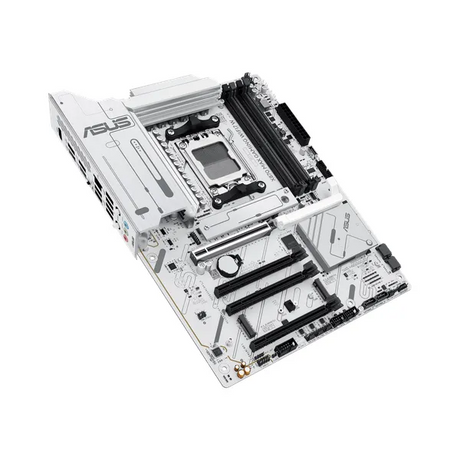 Asus X870 MAX GAMING WiFi Motherboard, AM5 Socket, ATX Form Factor, DDR5 Ram, PCIe 5.0 With SafeSlot Core+, Wi-Fi 7, Bluetooth v5.4, HDMI, Thunderbolt 4, Intel 2.5 GB Ethernet With Asus LANGuard, Aura Sync, White, 1 Year Warranty | 90MB1LZ0-M0EAY0