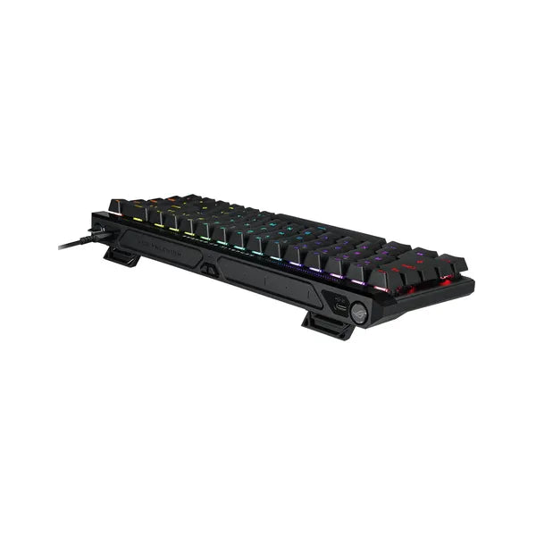 Asus ROG Falchion RX 65% Low Profile AR GB Engilsh & Arabic Mechanical Gaming Keyboard, Tri-Mode Connectivity, ROG RX Low-Profile Red Switches, Anti-Ghosting with N Key Rollover, 1000Hz Polling Rate, Black, 1 Year Warranty | 90MP03VE-BKCA00