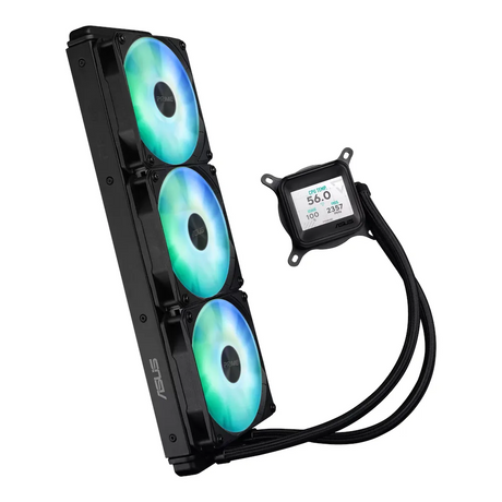 Asus Prime LC 360 ARGB Liquid Cooler, 2.3' LCD Display, Supports Intel, AMD Sockets, Aura Sync, Black, 1 Year Warranty | 90RC00Z1-B0EAY0