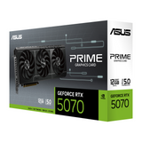 Asus PRIME GeForce RTX 5070 Graphics Card, GDDR7 12 GB 192-bit Memory, HDMI 2.1b & DP 2.1b Outputs, PCI Express 5.0, 2542 MHz Core Clock, 28  GBps Memory Clock, SFF Compatible, 1 Year Warranty | 90YV0M11-M0NA00