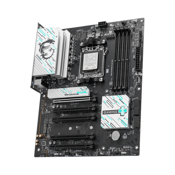 Msi B840 Gaming Plus WiFi Motherboard, AM5 Socket, ATX Form Factor, DDR5 Ram, PCIe 4.0, Wi-Fi 7, Bluetooth 5.4, USB 10 GBps, 2.5G LAN, 1 Year Warranty | 911-7E57-002