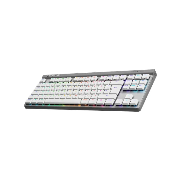 Logitech G515 LIGHTSPEED TKL 80% AR GB Mechanical Gaming Keyboard, Tactile Keys, Tri-mode connectivity, USB Port, Bluetooth, Up to 36 hrs Battery Life, White, 1 Year Warranty | 920-012539