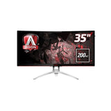 AOC AGON AG352QCX 35" Curved UltraWide Gaming Monitor, (2560x1080) Resolution, 200Hz, 4ms, FreeSync Premium, HDMI, DP, DVI & VGA, Height/Tilt/Swivel Adjustable Stand, Black & Silver, 1 Year Warranty | AG352QCX