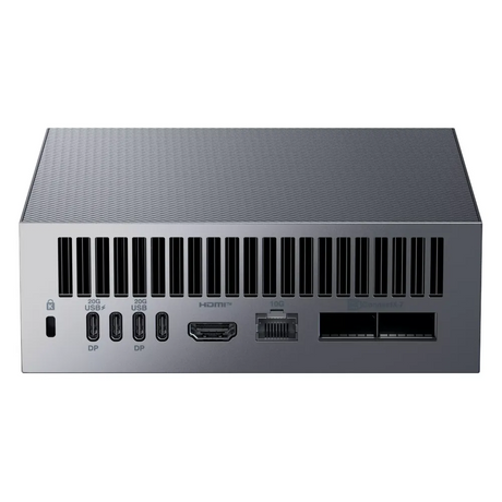Asus Ascent GX10 SFF Desktop AI PC, ARM v9.2-A GB10 Processor, 128GB RAM, 1TB SSD, DOS, 180W via USB-C Power Supply, Extreme AI Performance, Stellar Grey, 1 Year Warranty | GX10-GG0004BN