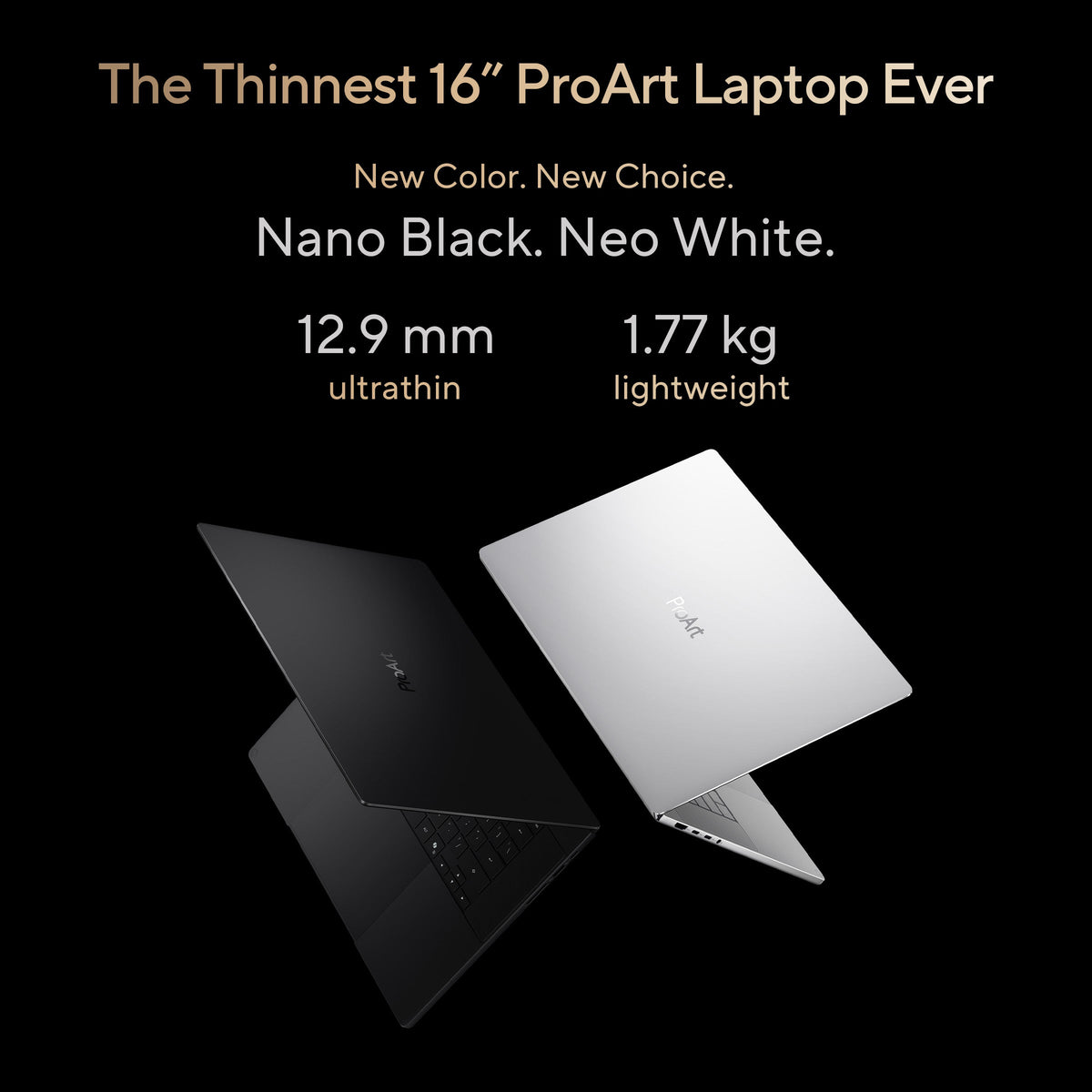 Asus ProArt P16 H7607BA Laptop, NVIDIA RTX Spark N1X 20 Core CPU, 6144 Core GPU, 32GB RAM, 1TB SSD, 16" 3K OLED 120Hz Touch Display, Windows 11 Home, English & Arabic Keyboard, Black, 1 Year Warranty | H7607BA-SR142W