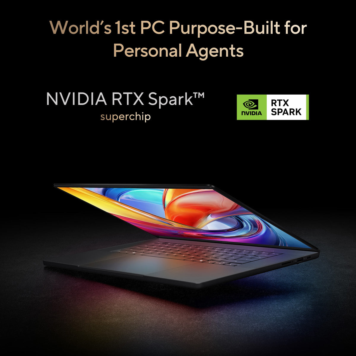 Asus ProArt P16 H7607BA Laptop, NVIDIA RTX Spark N1X 20 Core CPU, 6144 Core GPU, 32GB RAM, 1TB SSD, 16" 3K OLED 120Hz Touch Display, Windows 11 Home, English & Arabic Keyboard, Black, 1 Year Warranty | H7607BA-SR142W
