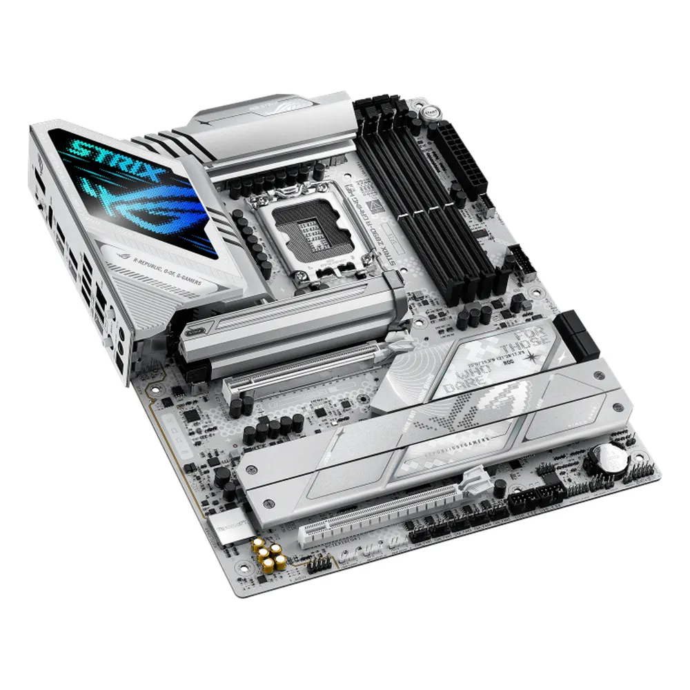 Asus ROG Strix Z890-A Gaming WiFi Motherboard, LGA1851 Socket, ATX Form Factor, DDR5 Ram, PCIe 5.0, HDMI, DP, Thunderbolt, Intel 2.5Gb Ethernet, Robust Power Solution, 1 Year Warranty | 90MB1I90-M0EAY0