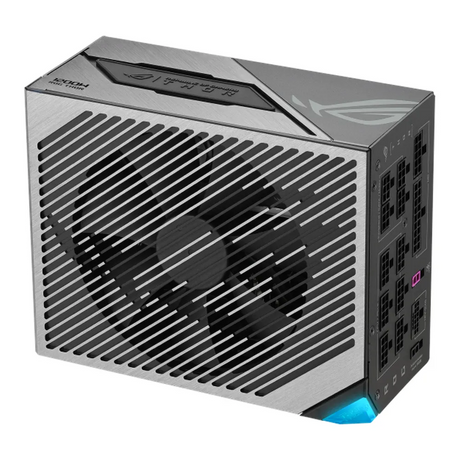 Asus ROG Thor Platinum III Power Supply, 1200W, 80 Plus Platinum, Fully Modular, ATX Form Factor, RTX Ready, Dual Ball Fan Bearings, Magnetic OLED Display, Etched Modular Cables, 1 Year Warranty | 90YE00V2-B0NA00