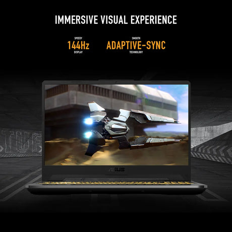 Asus TUF Gaming A15 Laptop, AMD Ryzen 7 7445HS Processor, 16GB RAM, 512GB SSD, 15.6" FHD 144Hz Display, 4GB NVIDIA GeForce RTX 3050, Windows 11 Home, English & Arabic Backlit RGB Keyboard, Graphite Black, 1 Year Warranty | FA506NCG-B165W