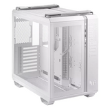 Asus TUF Gaming GT502 ATX Tower PC Case, Front & Left Tempered Glass Panels, Dual Chamber Chassis, Panoramic View, Removeable Dust Filters, Tool-Free Side Panels, 400mm GPU Support, USB 3.2 Gen 2, White, 1 Year Warranty | 90DC0090-B09010