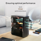 Asus V500 Mini Tower Desktop PC, Intel Core i7-13620H Processor, 16GB RAM, 512GB SSD, Windows 11 Home, 330W Power Supply, Gray, 2 Year Warranty | V500MV-13620H105W