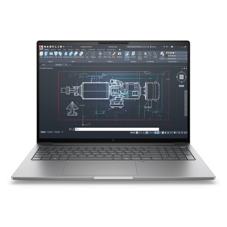 Hp ZBook 8 G1i Laptop, Intel Core Ultra 9 285H Processor, 32GB RAM, 1TB SSD, 4GB Nvidia RTX 500 Ada Graphics, 16" WUXGA Display, Windows 11 Pro, English & Arabic Backlit Keyboard, 1 Year Warranty | B30L0ES