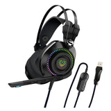 Vertux Bogota High Definition GameCommand Over-Ear Gaming Headset, Cable Length:2.1m, Black, 1 Year Warranty | Bogota.Black