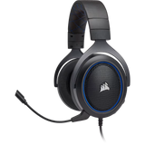 سماعة الألعاب ستريو Corsair HS50، طول الكابل: 1.8 متر، أزرق، ضمان سنة واحدة | CA-9011172-NA