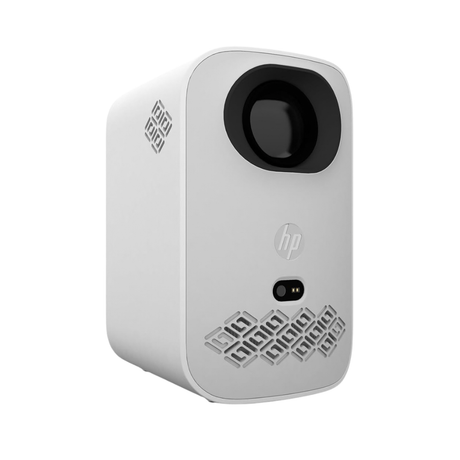 HP CC360 Smart Projector, FHD 1920 x 1080 Resolution, 500 LED Lumens Brightness, Auto focus, Wi-Fi, HDMI, Compact, Bluetooth, Portable Design, Built-in Stereo Speakers, White, 1 Year Warranty | CC360