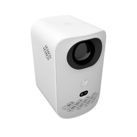 HP CC360 Smart Projector, FHD 1920 x 1080 Resolution, 500 LED Lumens Brightness, Auto focus, Wi-Fi, HDMI, Compact, Bluetooth, Portable Design, Built-in Stereo Speakers, White, 1 Year Warranty | CC360