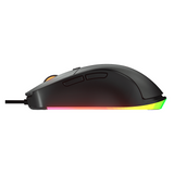 ماوس الألعاب السلكي الضوئي Cougar Surpassion RGB، مستشعر ألعاب بصري PAW3309 بدقة 6400 نقطة لكل بوصة، معدل اقتراع 1000 هرتز، مفتاح ألعاب 20 مليون نقرة، 6 أزرار قابلة للبرمجة، تصميم مريح لليد اليمنى، أسود، ضمان لمدة عام | CGR-WOMB-SUR
