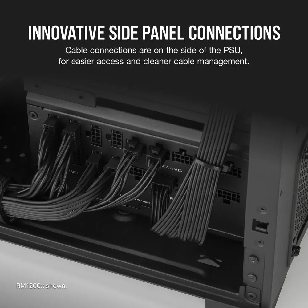 Corsair RM850x SHIFT 80 Plus Gold Power Supply, 850W, Fully Modular, ATX, Black, 1 Year Warranty | CP-9020252-UK