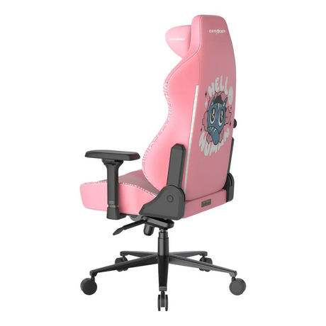 DXRacer Craft Halo Cat Edition Gaming Chair, Class 4 Gas Lift Cylinder, 2D Integrated Lumbar Support, Aluminum Base, 60mm PU Caster, Fully Adjustable, Pink, 1 Year Warranty | CRA-PR008-P-H1