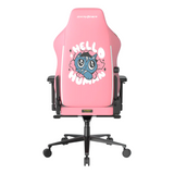 كرسي الألعاب DXRacer Craft Halo Cat Edition، أسطوانة رفع بالغاز من الفئة 4، دعم مدمج لأسفل الظهر ثنائي الأبعاد، قاعدة ألومنيوم، عجلات دوارة من البولي يوريثان مقاس 60 ملم، قابل للتعديل بالكامل، وردي، ضمان لمدة سنة | CRA-PR008-P-H1