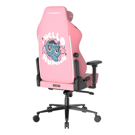 كرسي الألعاب DXRacer Craft Halo Cat Edition، أسطوانة رفع بالغاز من الفئة 4، دعم مدمج لأسفل الظهر ثنائي الأبعاد، قاعدة ألومنيوم، عجلات دوارة من البولي يوريثان مقاس 60 ملم، قابل للتعديل بالكامل، وردي، ضمان لمدة سنة | CRA-PR008-P-H1
