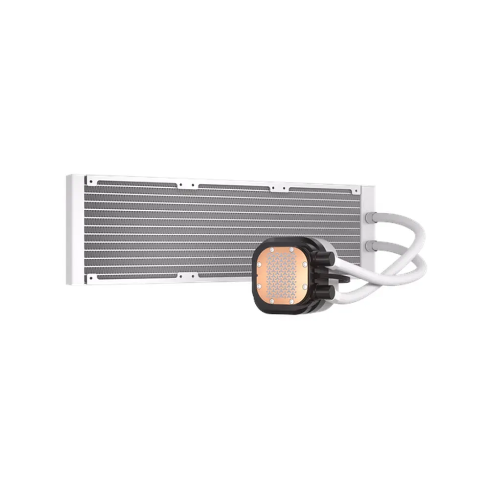 Corsair NAUTILUS 360 RS ARGB AIO Liquid Cooler, Supports Intel, AMD Sockets, White, 1 Year Warranty | CW-9060095-WW