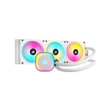 مبرد سائل Corsair iCUE Link H150i RGB AIO، رادياتير 360 مم، يدعم مقابس Intel و AMD، أبيض، ضمان سنة واحدة | CW-9061006-WW