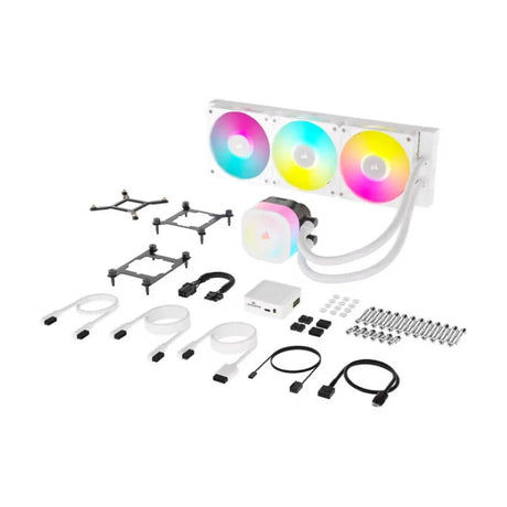 Corsair iCUE LINK TITAN 360 RX RGB AIO Liquid Cooler, Supports Intel, AMD Sockets, White, 1 Year Warranty | CW-9061021-WW