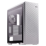 XPG Defender Pro Mid-Tower E-ATX PC Case, Tempered Glass Side Panel With Mesh Panel Design, 3 x XPG VENTO AR GB 120mm Fans, 400mm GPU Support, USB 3.0, White, 1 Year Warranty | DEFENDERPRO-WHCWW