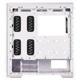 XPG Defender Pro Mid-Tower E-ATX PC Case, Tempered Glass Side Panel With Mesh Panel Design, 3 x XPG VENTO AR GB 120mm Fans, 400mm GPU Support, USB 3.0, White, 1 Year Warranty | DEFENDERPRO-WHCWW