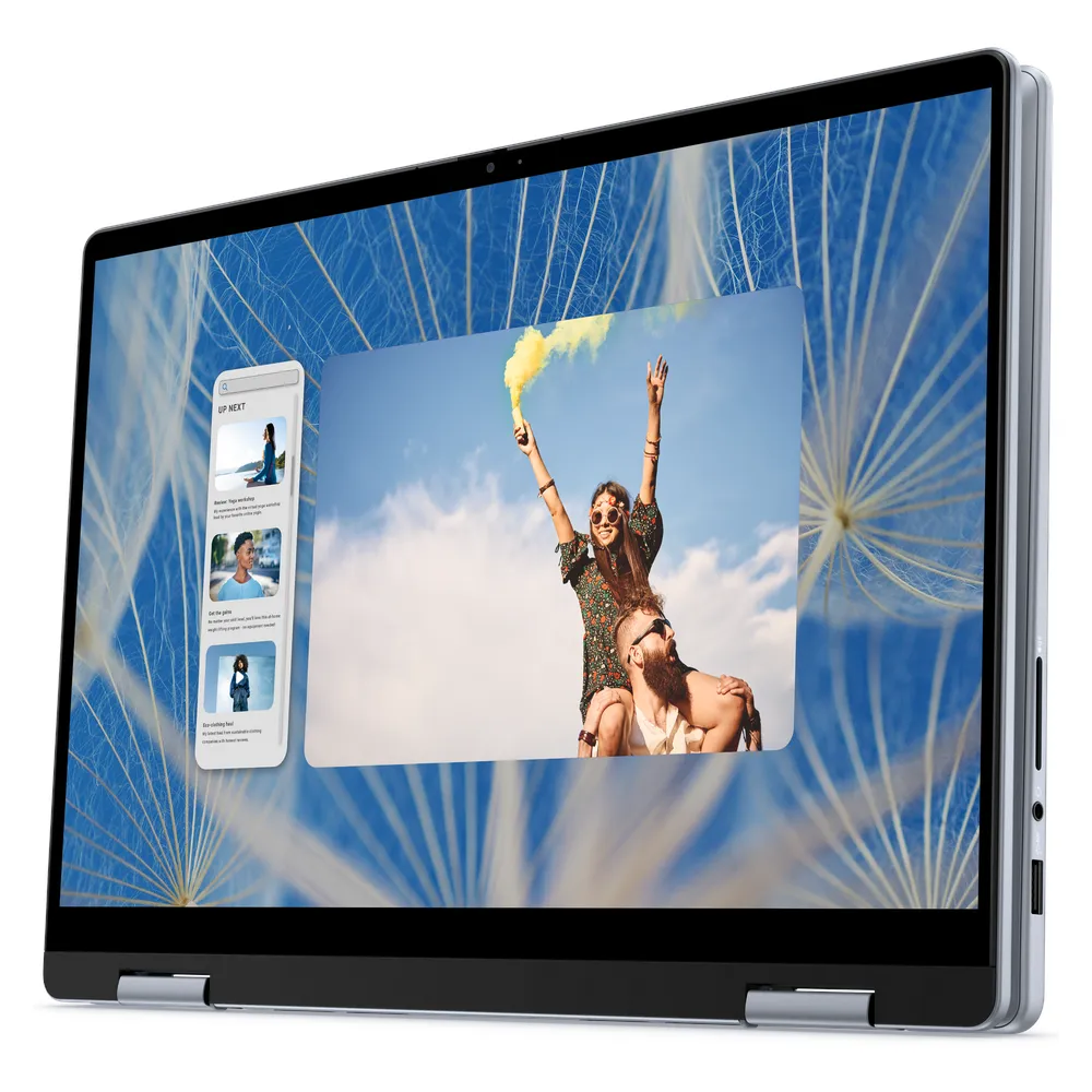 Dell Inspiron 14 2-in-1 Laptop, Intel Core 5 120U Processor, 8GB RAM, 512GB SSD, 14" FHD+ Touch Display, Windows 11 Home, English & Arabic Backlit Keyboard, 1 Year Warranty | D-INS-7440-8-512-W11H