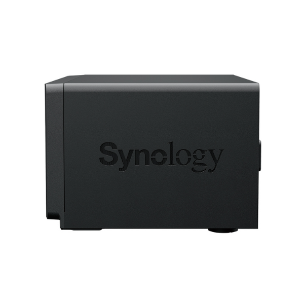 Synology DiskStation DS1825+ 8 Bay Nas Box، 3.5 بوصة أو 2.5 بوصة SATA، M.2 2280 NVMe SSD، معالج AMD Ryzen V1500B، ذاكرة وصول عشوائي (RAM) 8 جيجابايت، 204.94 وحدة حرارية بريطانية/ساعة، RJ-45، USB 3.2، USB-C، ضمان 3 سنوات | DS1825+
