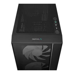DeepCool MATREXX 55 V4 C Mid Tower PC Casing, Tempered Glass Panels, 4 ARGB Preinstalled Fans, 370mm GPU Support, USB 3.0, Black, 1 Year Warranty | R-MATREXX55-BCADA4-G