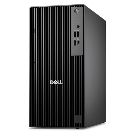 Dell Pro Tower QCT1250 Desktop PC, Intel Core i7-14700 Processor, 8GB DDR5 RAM, 512GB SSD, DOS, 180W Bronze Power Supply, Black, 1 Year Warranty | D-Pro-T-i7