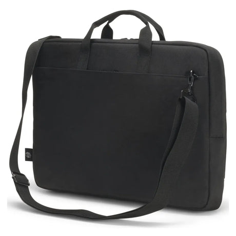 Dicota Slim Eco Motion, Fits up to 13.3" Laptops, Polyester, Water-Repellent Material, Padded Notebook Compartment, Front Accessory Storage, Rear Document Compartment, Padded Handle, Removable Adjustable Shoulder Strap, Black, 1 Year Warranty | D31868