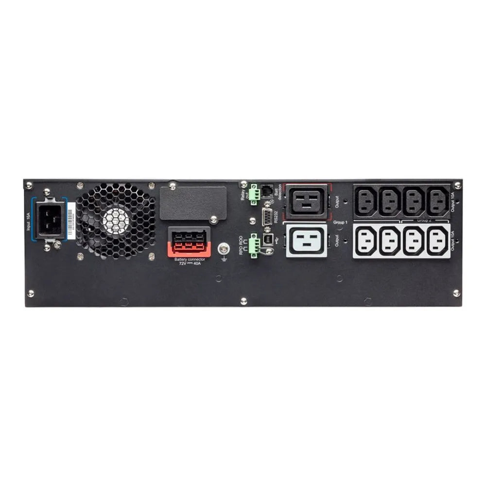 Eaton 9PX UPS, 3000 VA, 3000 W, Rack/tower, 3U Form Factor, Sine Wave Output Waveform, Online Double Conversion, C20 Input Connection, Multilingual Graphical LCD Display, Sealed, Lead-Acid Battery, 1 Year Warranty | 9PX3000iRT3U