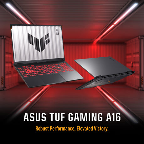 Asus TUF A16 Gaming Laptop, AMD Ryzen 9 8940HX Processor, 16 GB RAM, 1TB SSD, 8 GB Nvidia RTX 5060 Graphics, 16" FHD+ 165Hz Display, Windows 11 Home, Backlit Chiclet 1-Zone R GB English & Arabic Keyboard, Jaeger Gray, 1 Year Warranty | FA608PM-9161W
