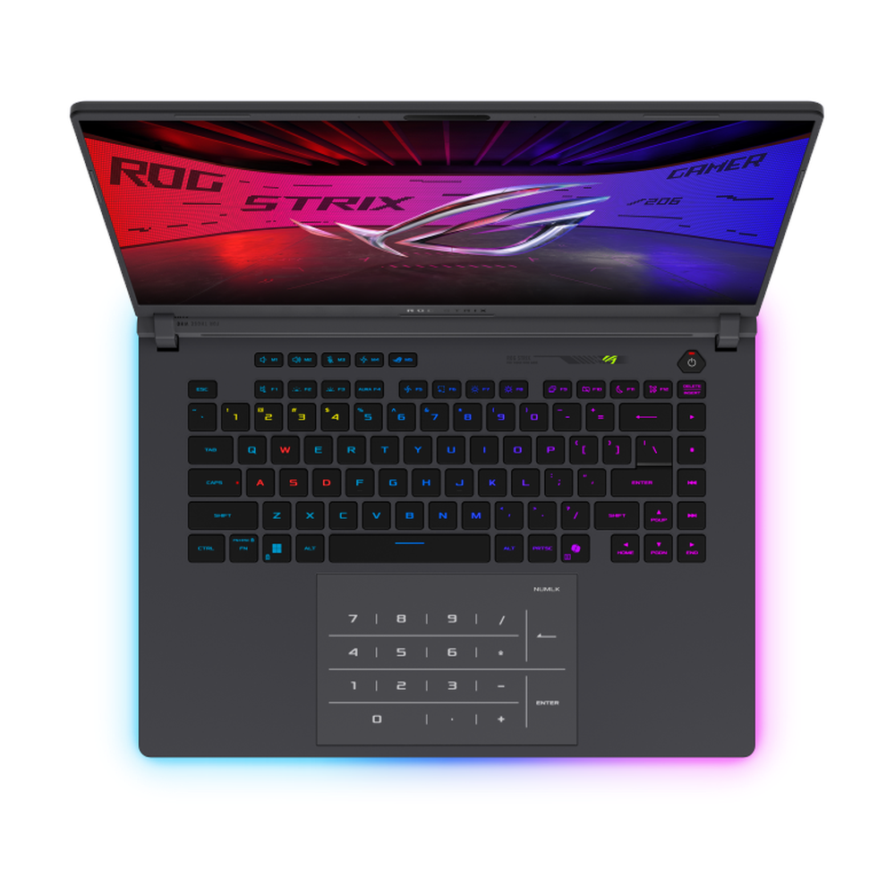 Asus ROG Strix G16 Gaming Laptop, Intel Core i7 14650HX Processor, 16 GB RAM, 1TB SSD, 8GB Nvidia RTX 5050 Graphics, 16" FHD+ 165Hz Display, Windows 11 Home, English & Arabic Keyboard, Eclipse Gray, 1 Year Warranty | G615JHR-1SG7821W