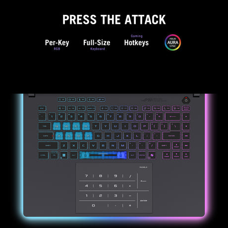 Asus ROG Strix G16 G615LW Gaming Laptop Intel Core Ultra 9 275HX Processor, 32 GB RAM, 1TB SSD, 16 GB NVIDIA RTX 5080, 16" FHD+ 165Hz Display, Windows 11 Home, English Keyboard, 1 Year Warranty | G615LW-G321W