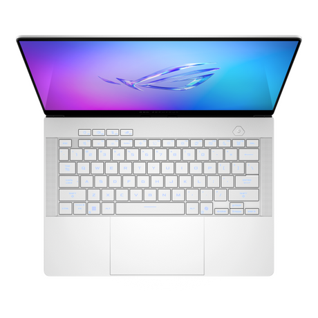 Asus ROG Zephyrus G14 AMD Ryzen AI 9 HX 370 Processor, 32 GB RAM, 1TB SSD, 8 GB NVIDIA RTX 5060, 14" 3K (2880 x 1800) OLED,Display, Windows 11 Home, English & Arabic Keyboard, Platinum White, 1 Year Warranty | GA403WM-AI-OLED-321W